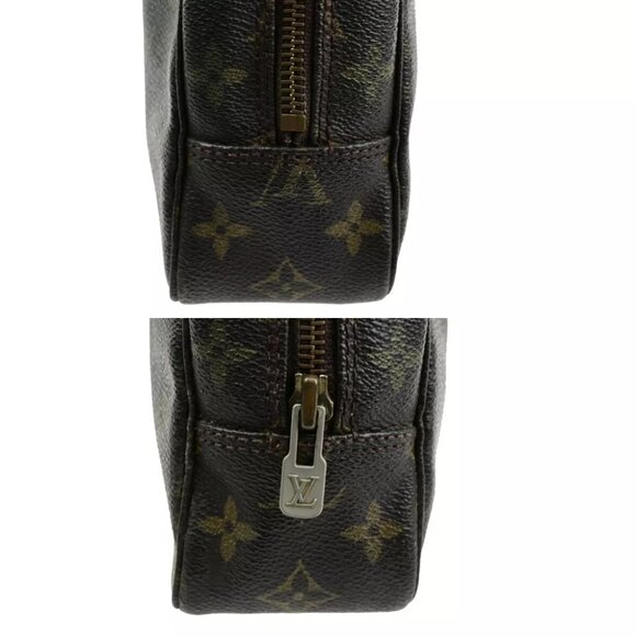 LOUIS VUITTON Trousse Toilette 23 Clutch Hand Bag Monogram Brown - Picture 7 of 16